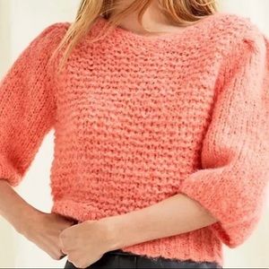 Le fou wilfred aritzia coral alpaca blend sweater size XXS